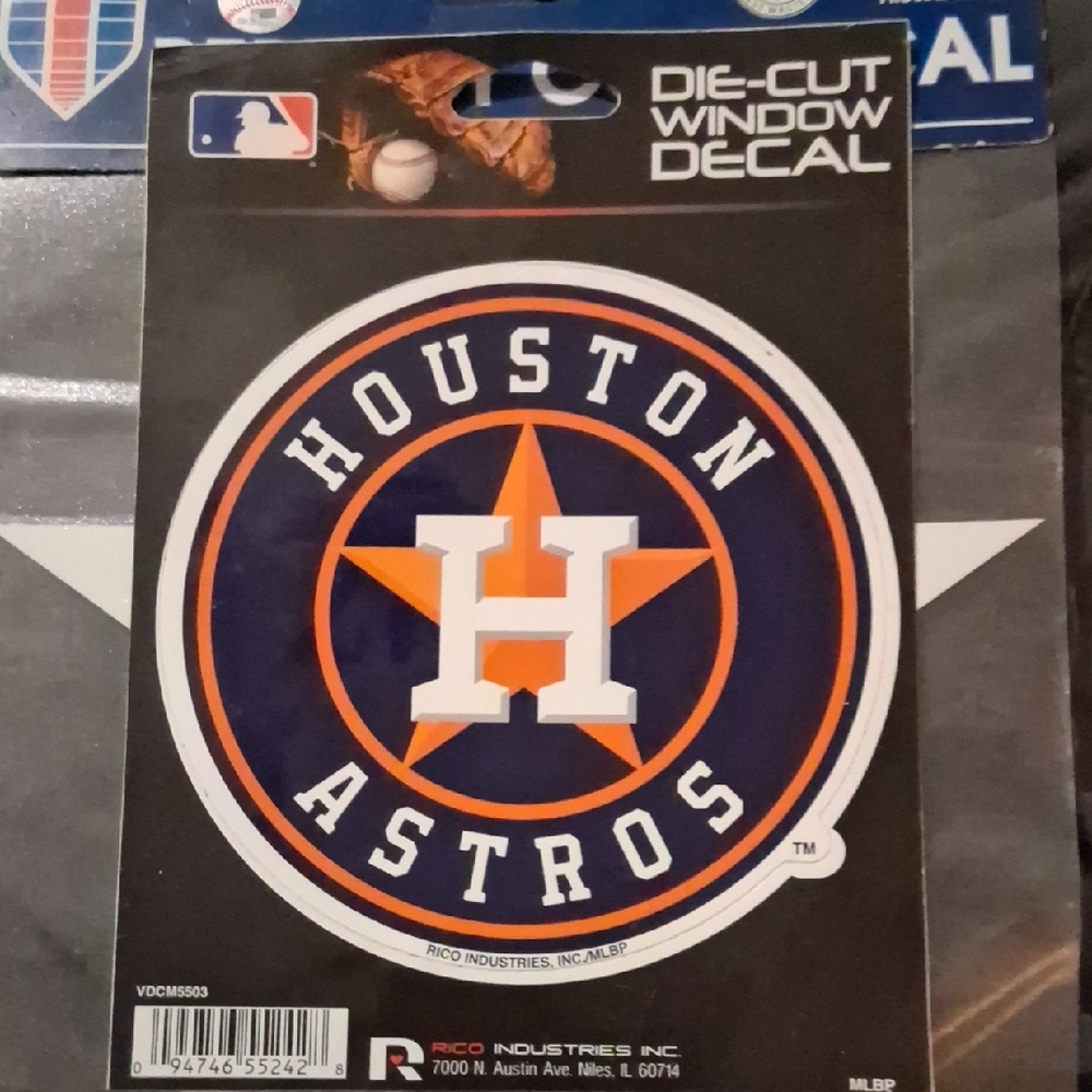 Houston Astros Die-Cut Window Decal